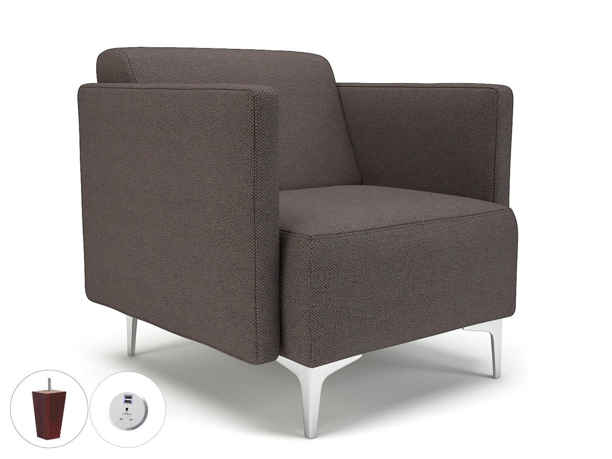 Office furniture napa-slim-arm-75cm-wide-armchair-in-camira-era-fabric-with-socket Dynamic   Colour  