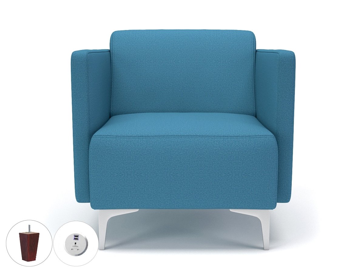 Office furniture napa-slim-arm-75cm-wide-armchair-in-warwick-dolly-fabric-with-socket Dynamic   Colour  