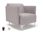 Office furniture napa-slim-arm-75cm-wide-armchair-in-warwick-dolly-fabric-with-socket Dynamic   Colour  