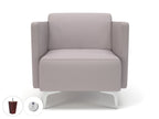 Office furniture napa-slim-arm-75cm-wide-armchair-in-warwick-dolly-fabric-with-socket Dynamic   Colour  