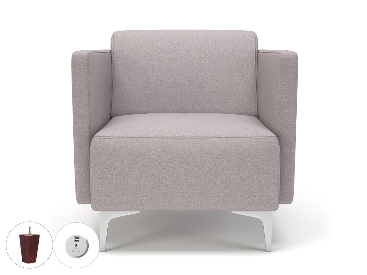 Office furniture napa-slim-arm-75cm-wide-armchair-in-warwick-dolly-fabric-with-socket Dynamic   Colour  