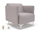 Office furniture napa-slim-arm-75cm-wide-armchair-in-warwick-dolly-fabric-with-socket Dynamic   Colour  