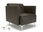 Office furniture napa-slim-arm-75cm-wide-armchair-in-cristina-marrone-ultima-faux-leather-with-socket Dynamic   Colour  