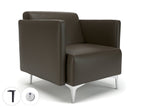 Office furniture napa-slim-arm-75cm-wide-armchair-in-cristina-marrone-ultima-faux-leather-with-socket Dynamic   Colour  