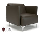 Office furniture napa-slim-arm-75cm-wide-armchair-in-cristina-marrone-ultima-faux-leather-with-socket Dynamic   Colour  