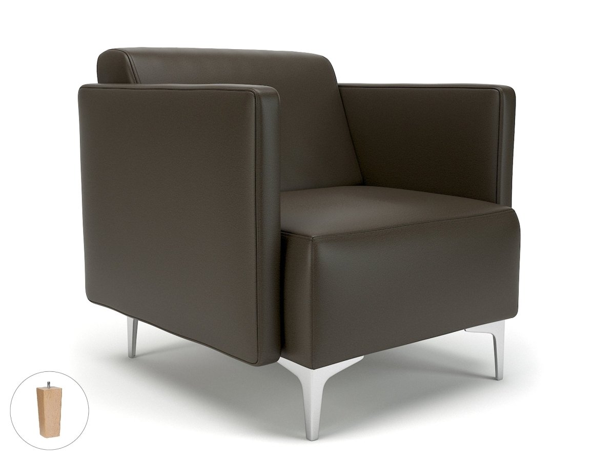 Office furniture napa-slim-arm-75cm-wide-armchair-in-cristina-marrone-ultima-faux-leather Dynamic   Colour  