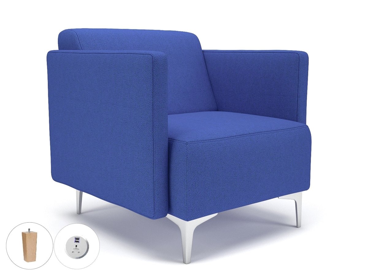 Office furniture napa-slim-arm-75cm-wide-armchair-in-camira-era-fabric-with-socket Dynamic   Colour  