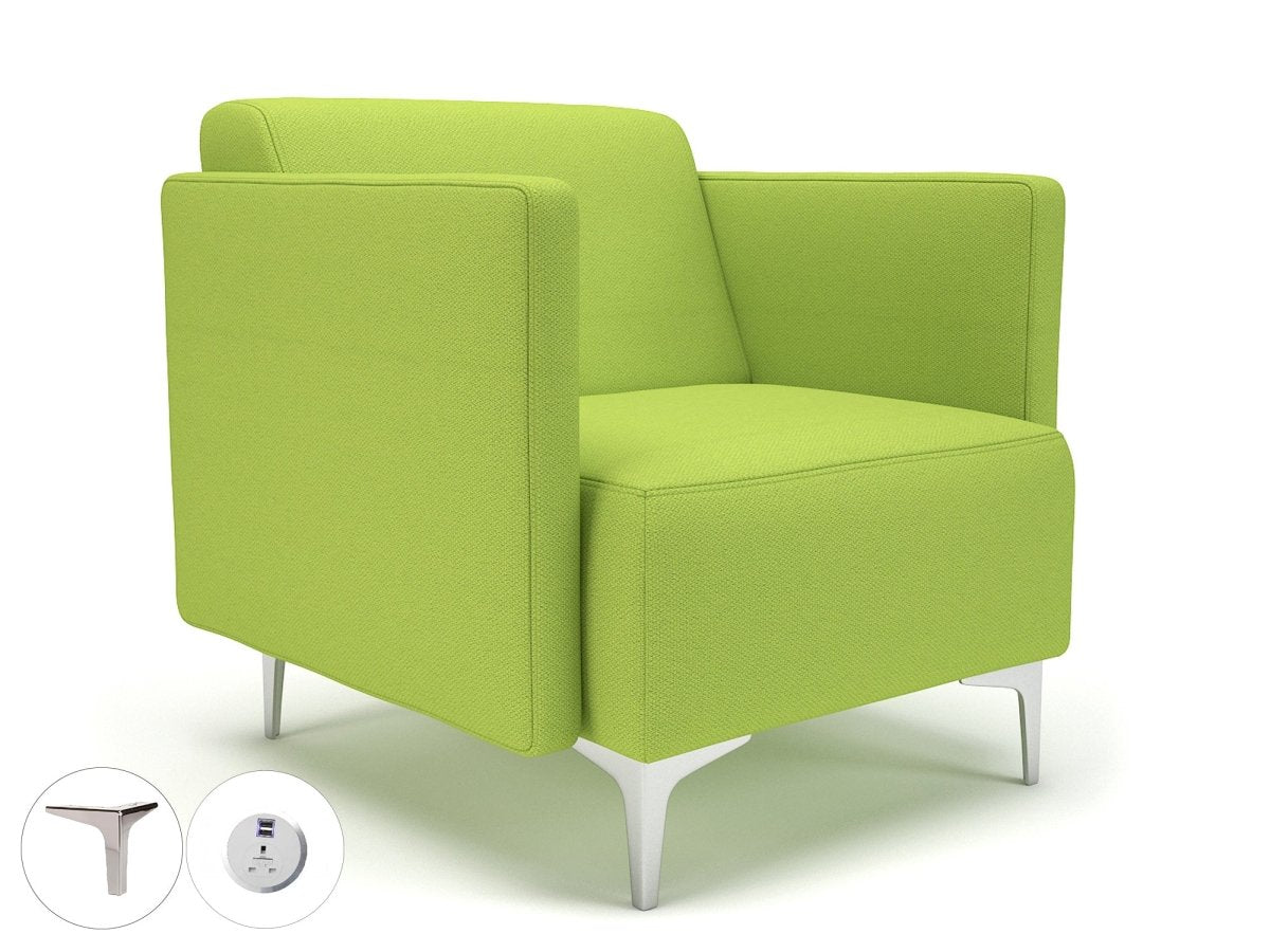 Office furniture napa-slim-arm-75cm-wide-armchair-in-camira-era-fabric-with-socket Dynamic   Colour  