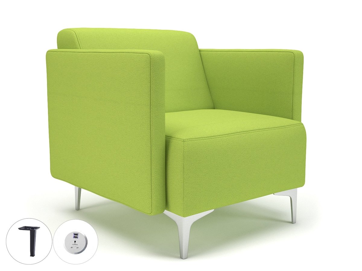 Office furniture napa-slim-arm-75cm-wide-armchair-in-camira-era-fabric-with-socket Dynamic   Colour  