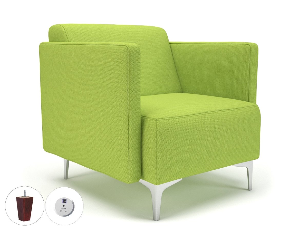 Office furniture napa-slim-arm-75cm-wide-armchair-in-camira-era-fabric-with-socket Dynamic   Colour  