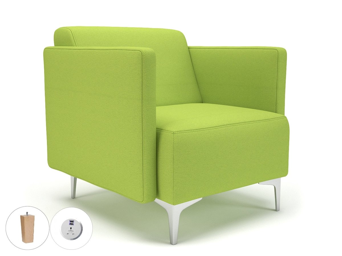 Office furniture napa-slim-arm-75cm-wide-armchair-in-camira-era-fabric-with-socket Dynamic   Colour  