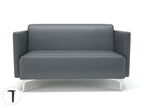 Office furniture napa-slim-arm-125cm-wide-sofa-in-cristina-marrone-ultima-faux-leather Dynamic  Chrome Colour Chalk 
