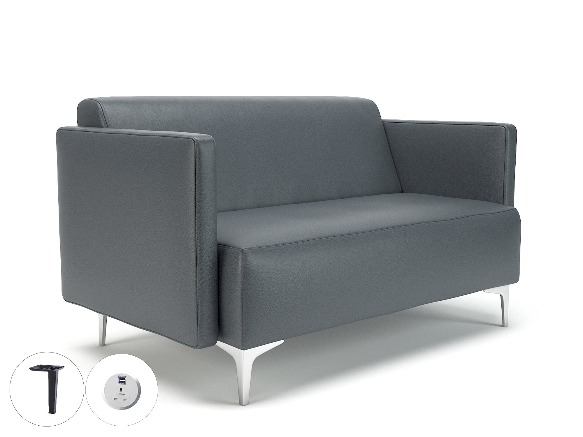 napa-slim-arm-125cm-wide-sofa-in-cristina-marrone-ultima-faux-leather-with-socket Dynamic  Matt Black Colour Atlantic 