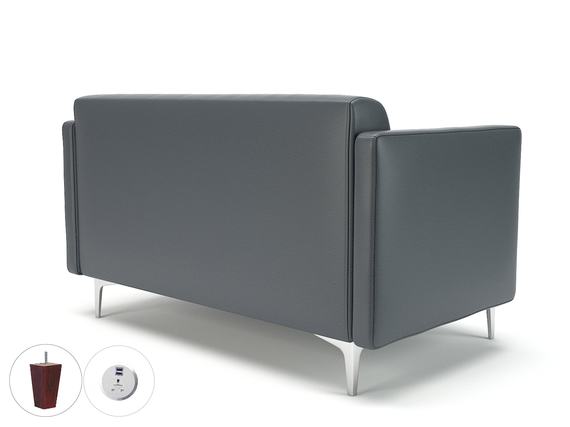 napa-slim-arm-125cm-wide-sofa-in-cristina-marrone-ultima-faux-leather-with-socket Dynamic  Chrome Colour Chilli 