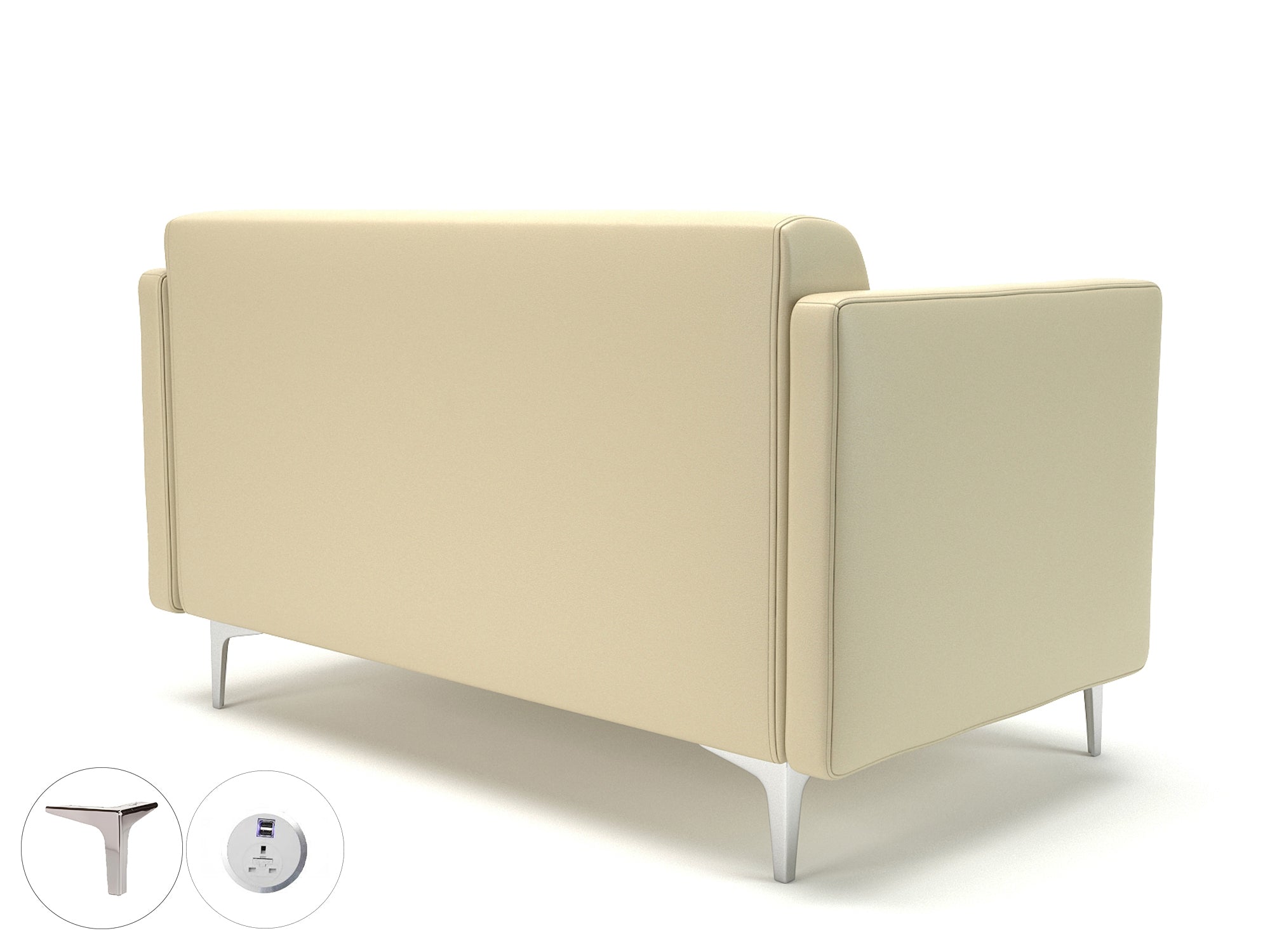 napa-slim-arm-125cm-wide-sofa-in-cristina-marrone-ultima-faux-leather-with-socket Dynamic  Light Wood Colour Cream 