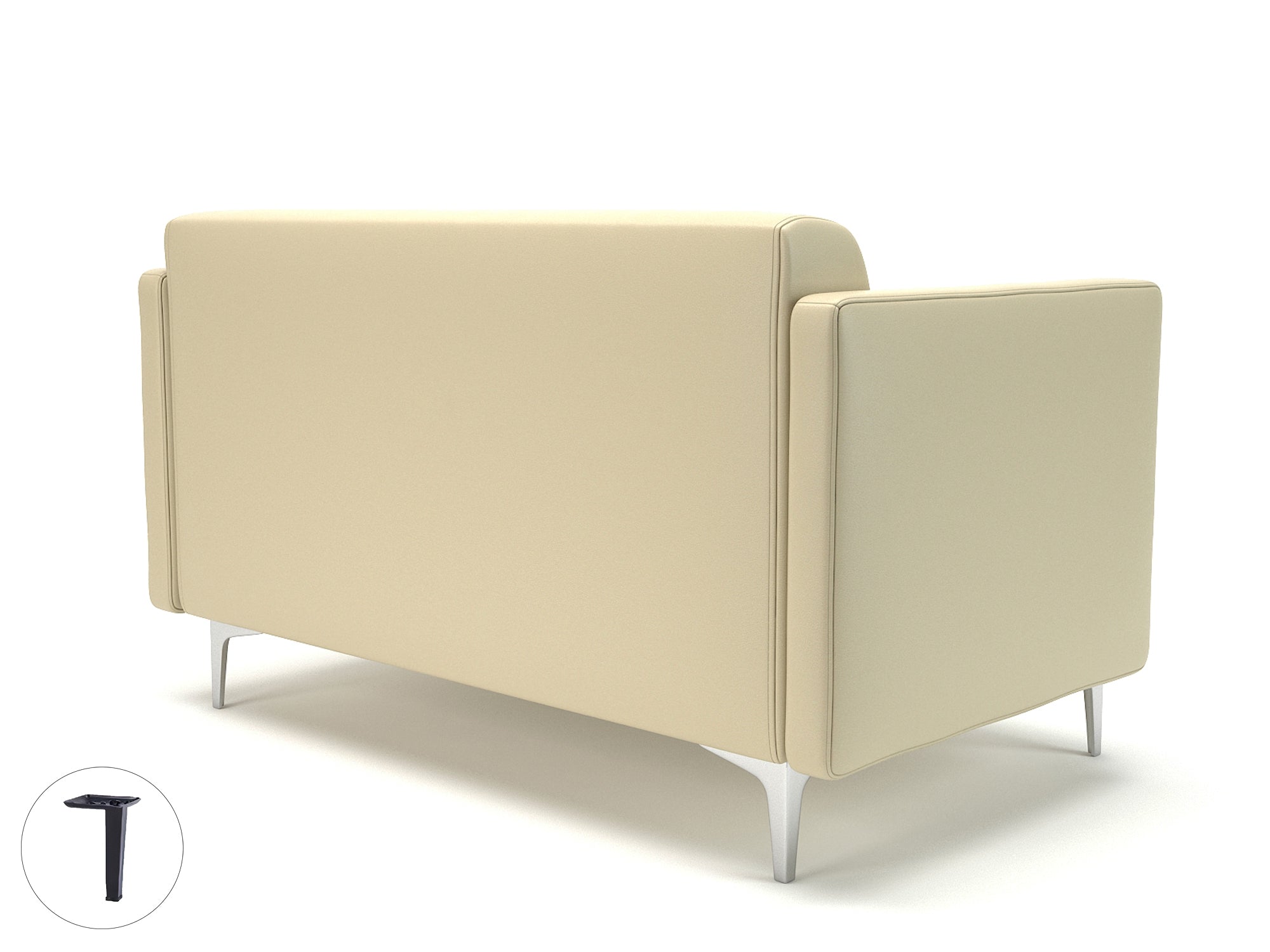 Office furniture napa-slim-arm-125cm-wide-sofa-in-cristina-marrone-ultima-faux-leather Dynamic  Ebony Wood Colour Mocha 