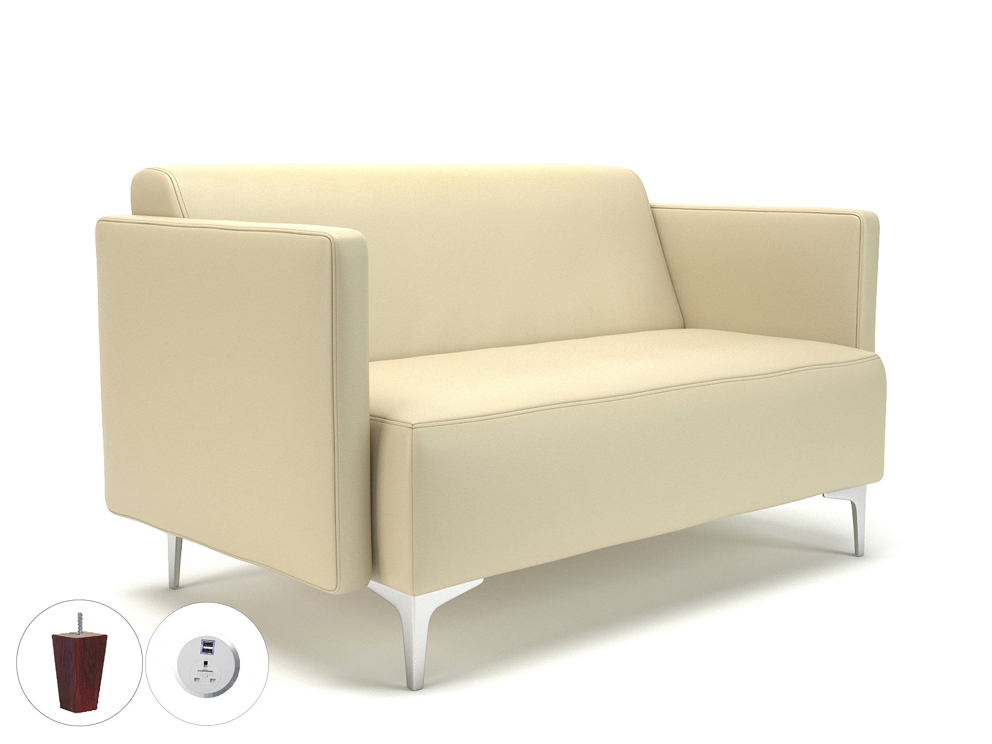 napa-slim-arm-125cm-wide-sofa-in-cristina-marrone-ultima-faux-leather-with-socket Dynamic  Light Wood Colour Mocha 