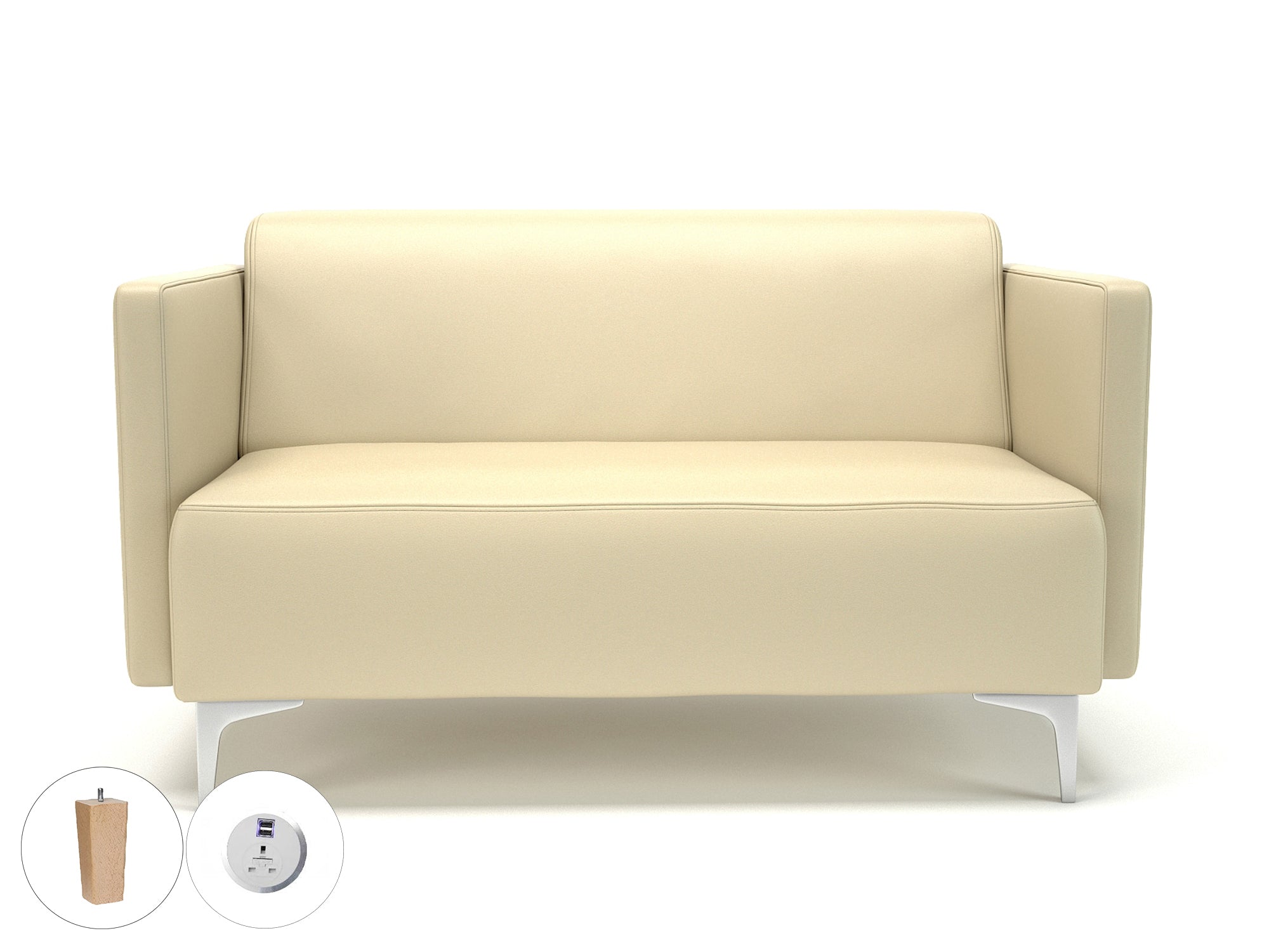 napa-slim-arm-125cm-wide-sofa-in-cristina-marrone-ultima-faux-leather-with-socket Dynamic  Light Wood Colour Steel 