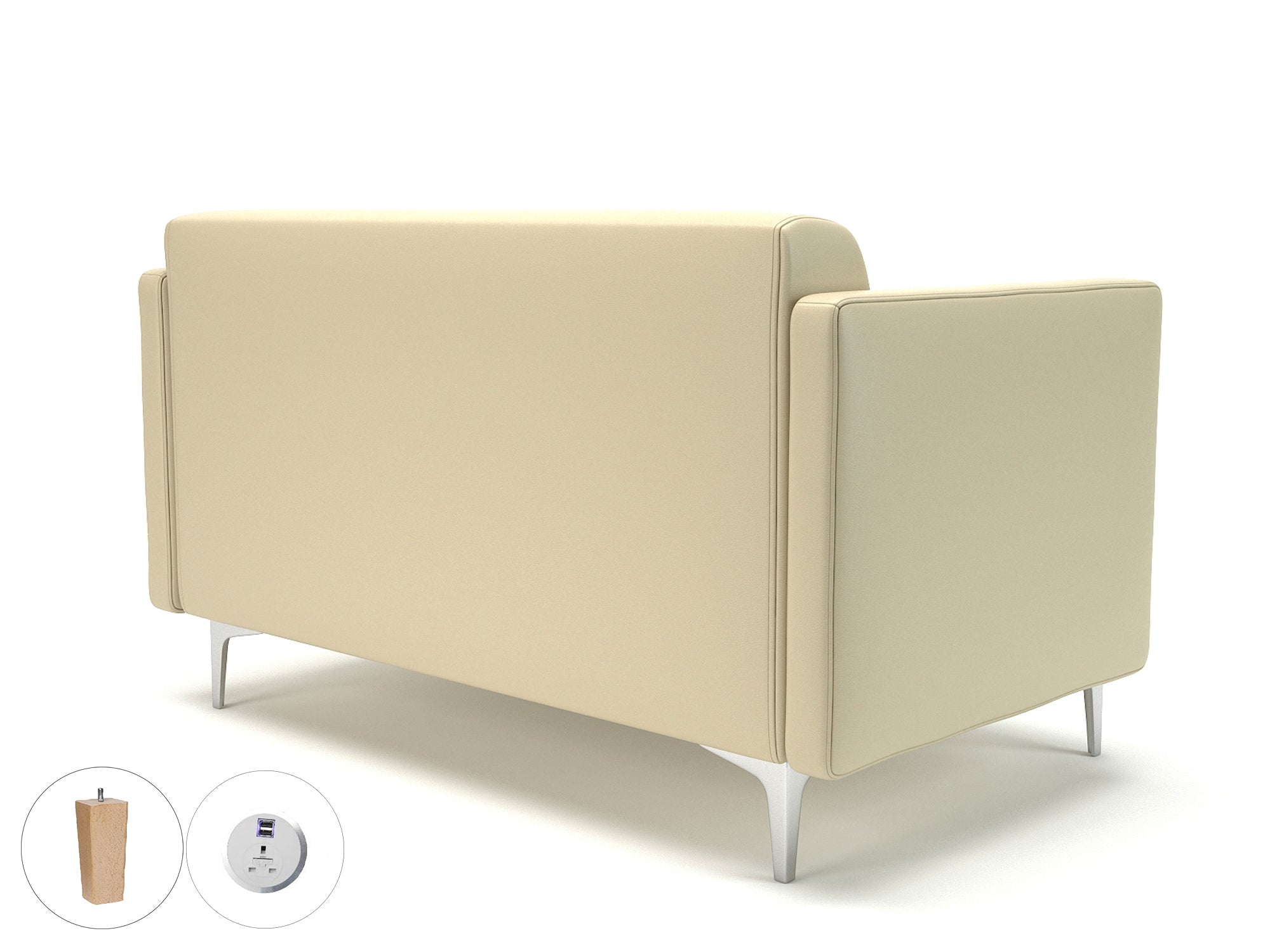 napa-slim-arm-125cm-wide-sofa-in-cristina-marrone-ultima-faux-leather-with-socket Dynamic  Matt Black Colour Steel 