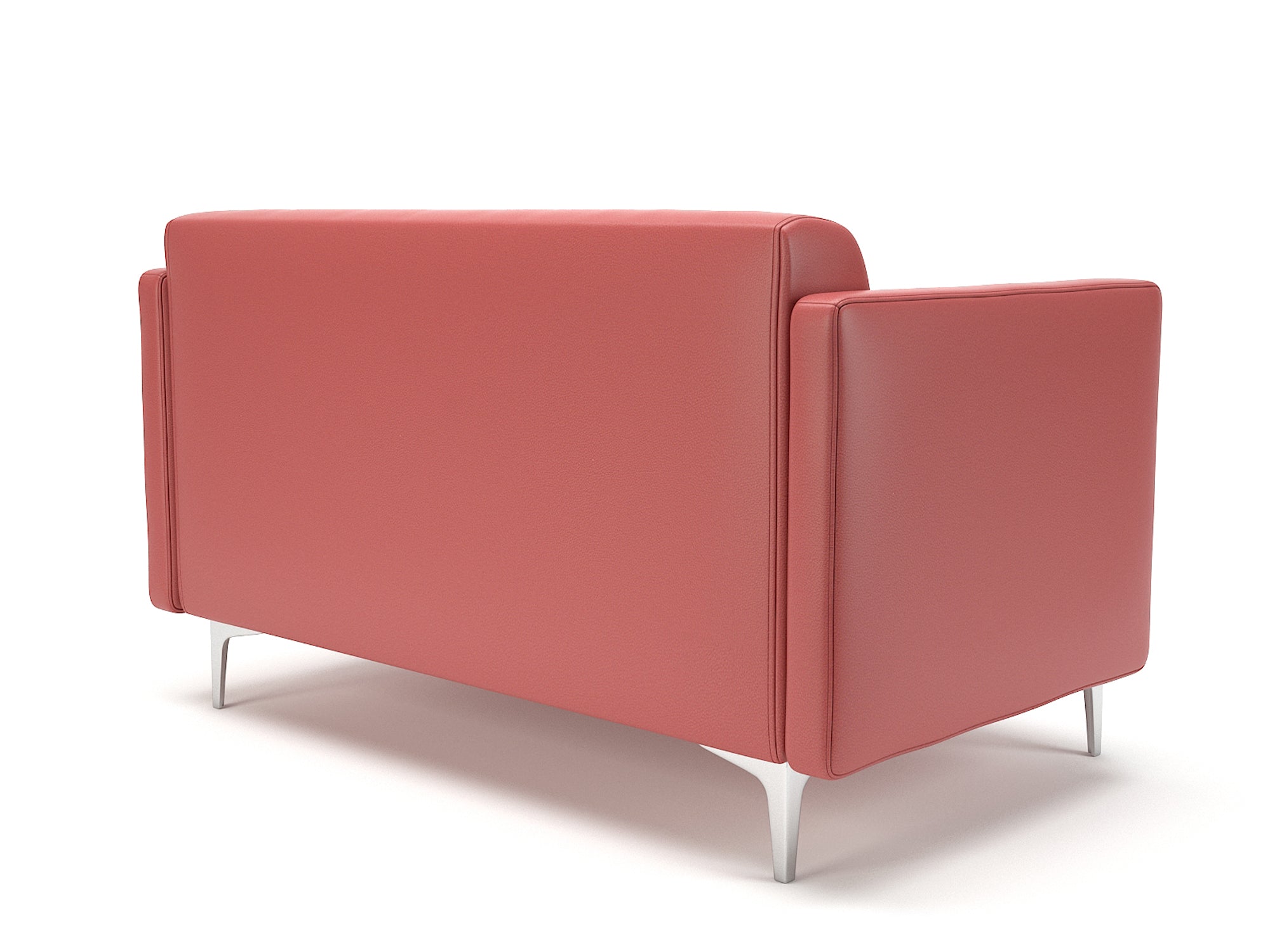 Office furniture napa-slim-arm-125cm-wide-sofa-in-cristina-marrone-ultima-faux-leather Dynamic  Light Wood Colour Taupe 