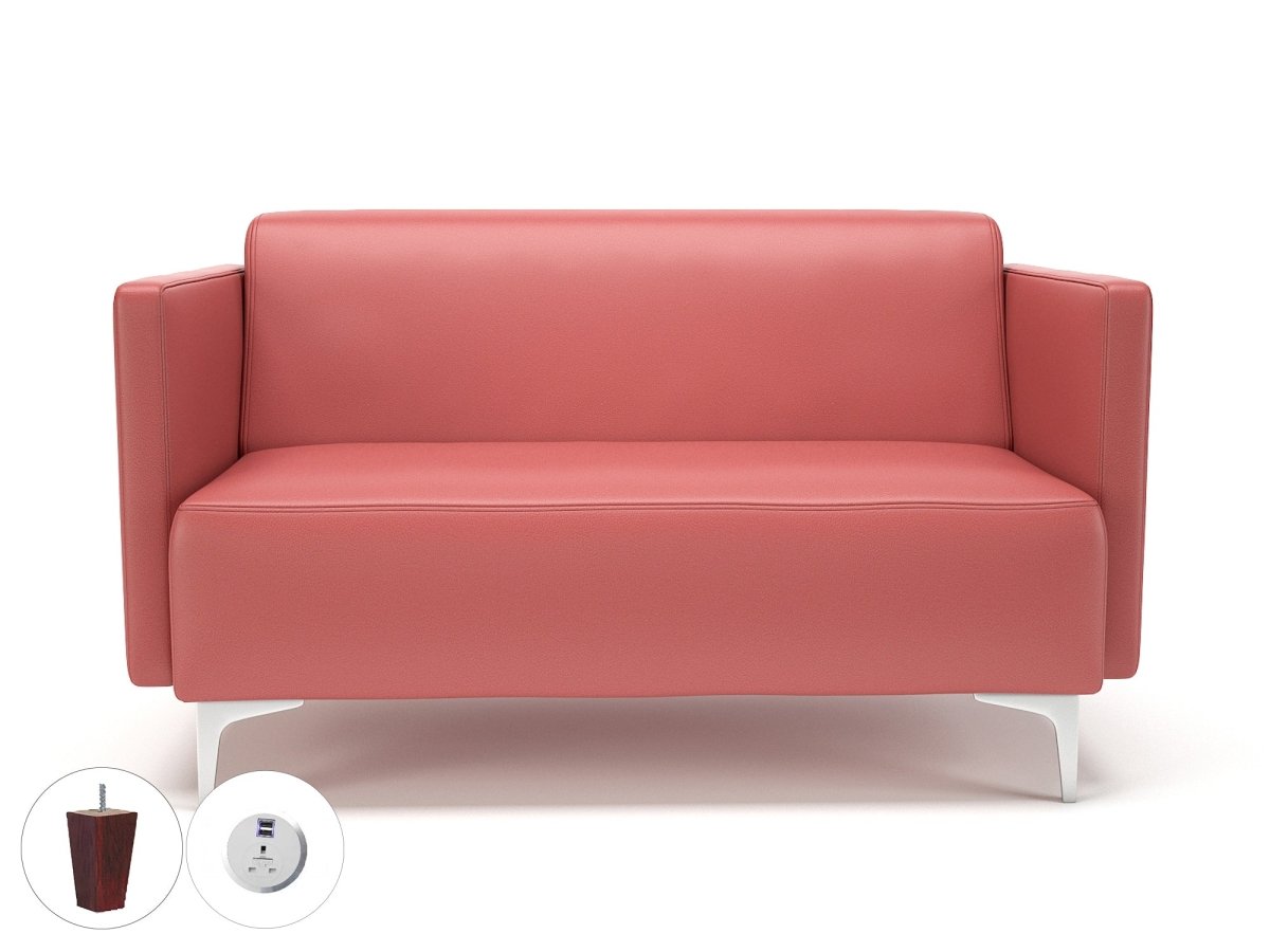 Office furniture napa-slim-arm-125cm-wide-sofa-in-cristina-marrone-ultima-faux-leather-with-socket Dynamic   Colour  