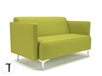 Office furniture napa-slim-arm-125cm-wide-sofa-in-warwick-dolly-fabric Dynamic  Matt Black Colour Citron 