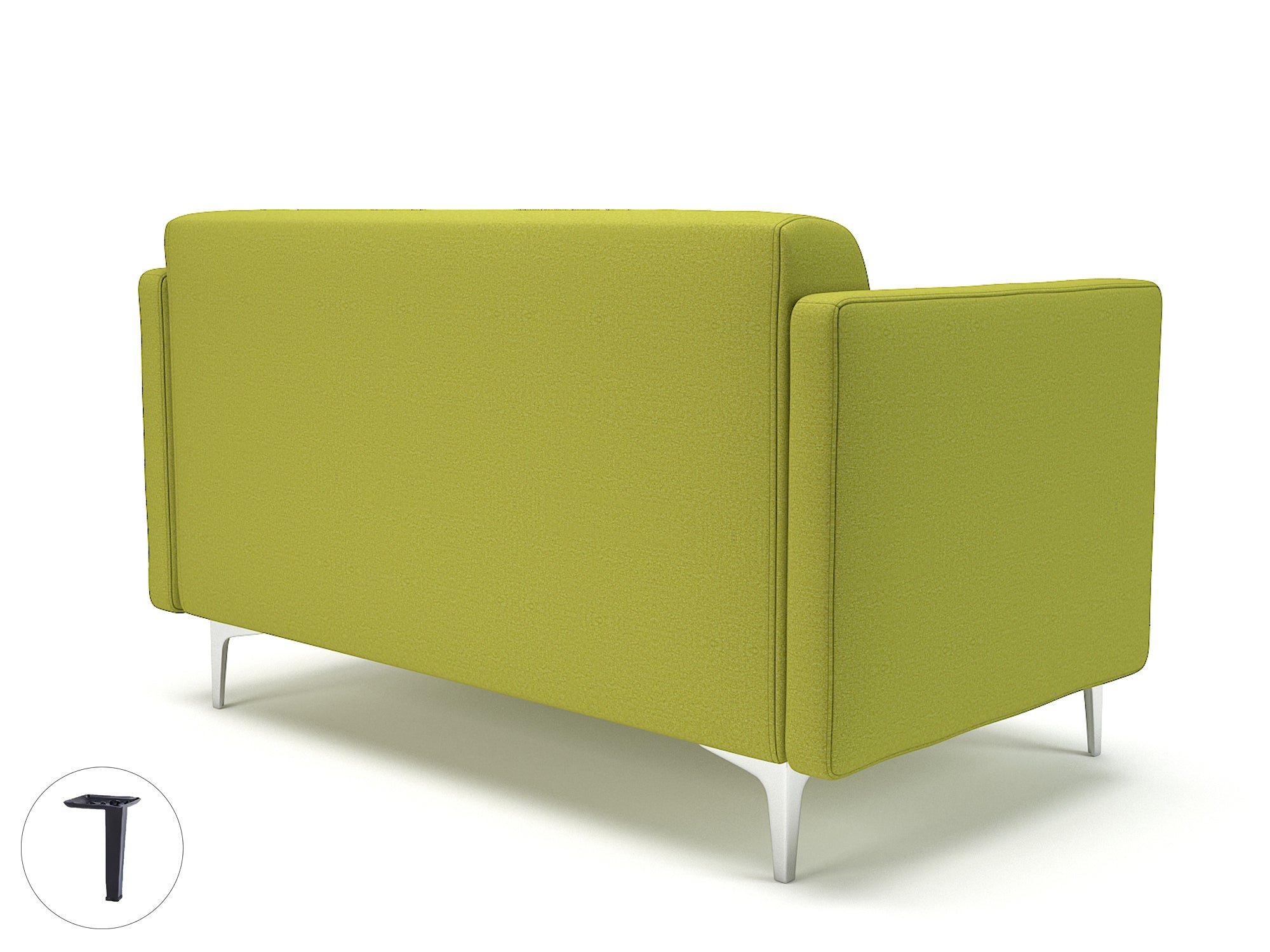 Office furniture napa-slim-arm-125cm-wide-sofa-in-warwick-dolly-fabric Dynamic  Ebony Wood Colour Denim 