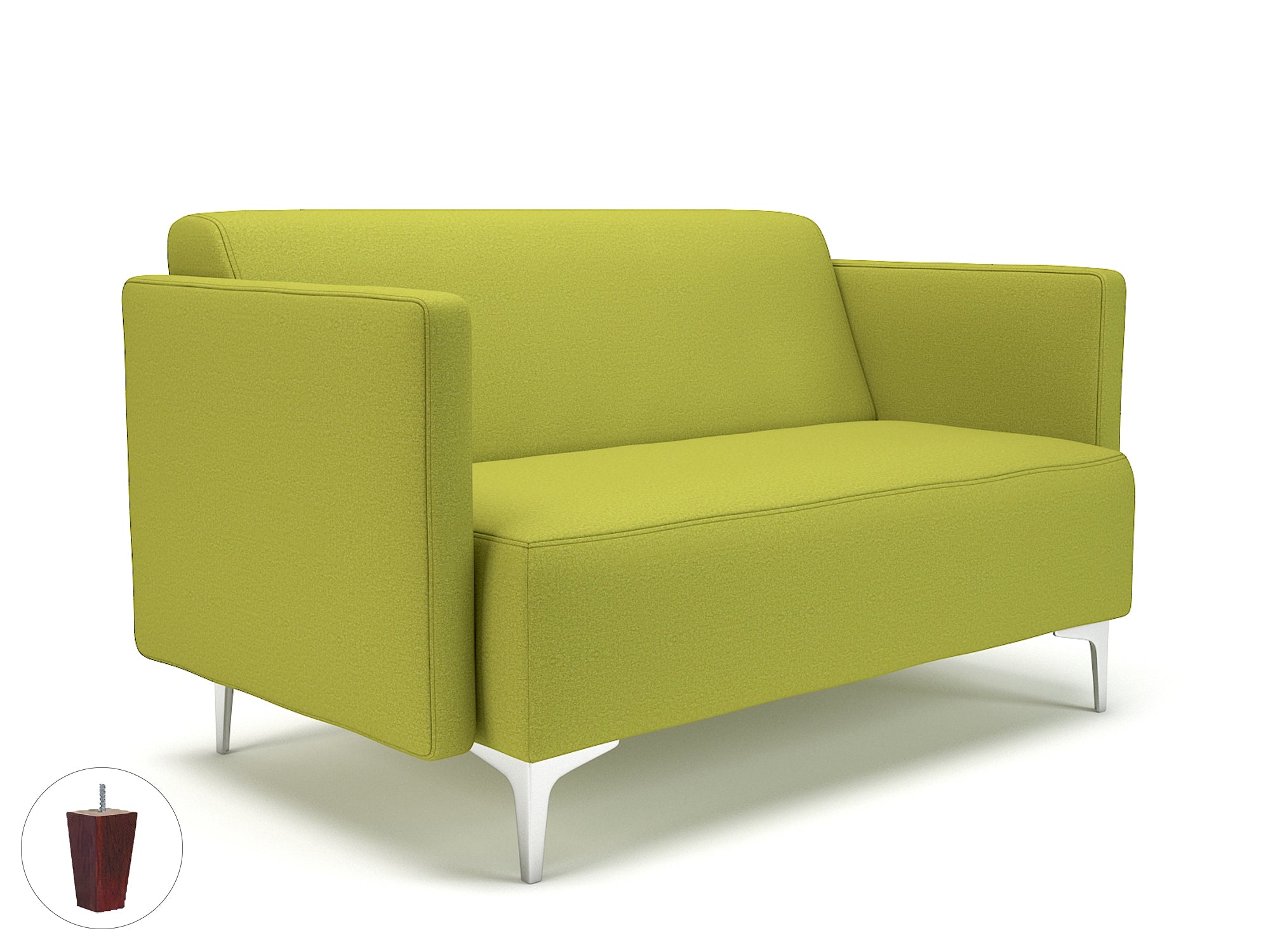 Office furniture napa-slim-arm-125cm-wide-sofa-in-warwick-dolly-fabric Dynamic  Light Wood Colour Denim 