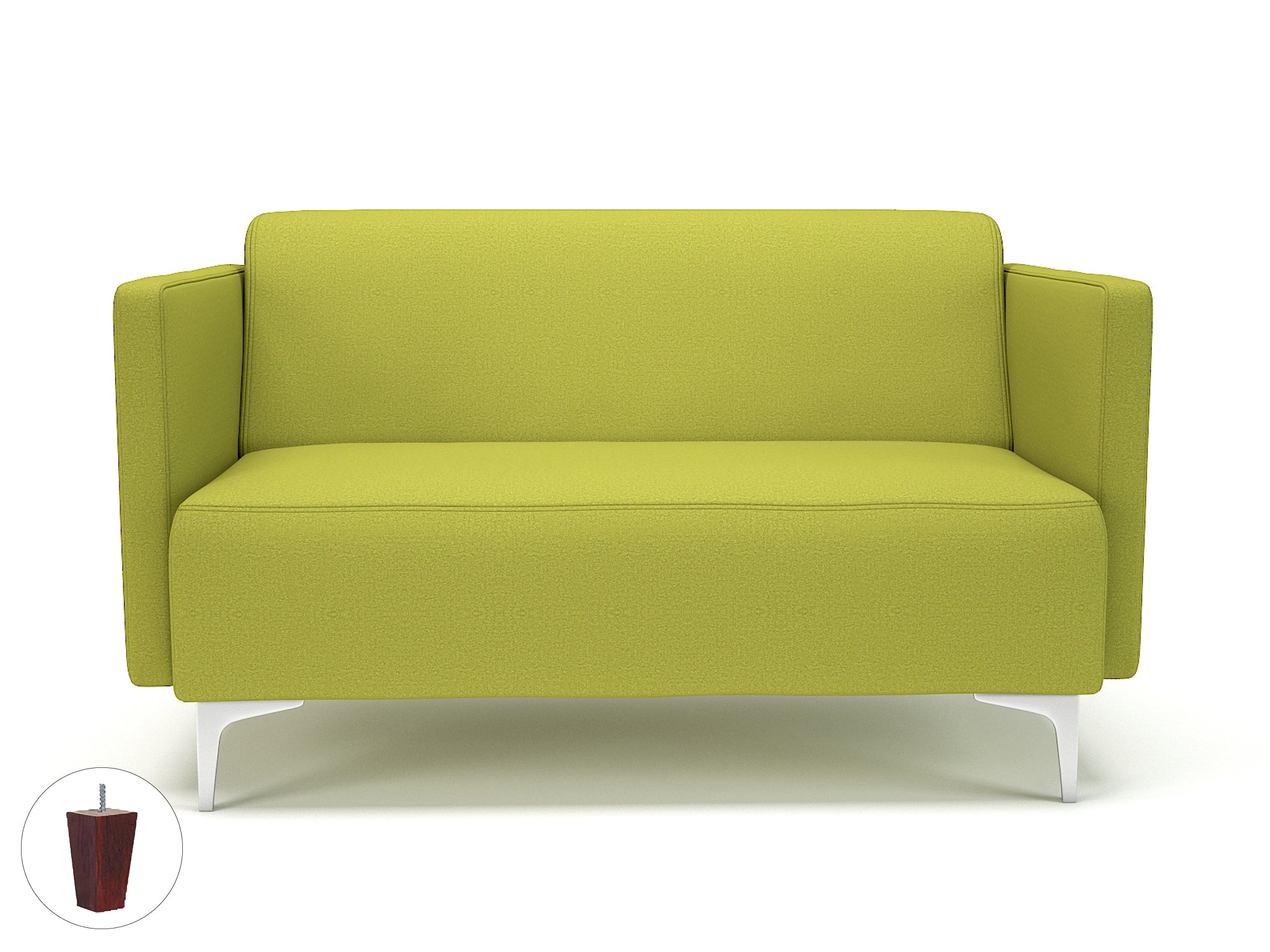 Office furniture napa-slim-arm-125cm-wide-sofa-in-warwick-dolly-fabric Dynamic  Matt Black Colour Denim 