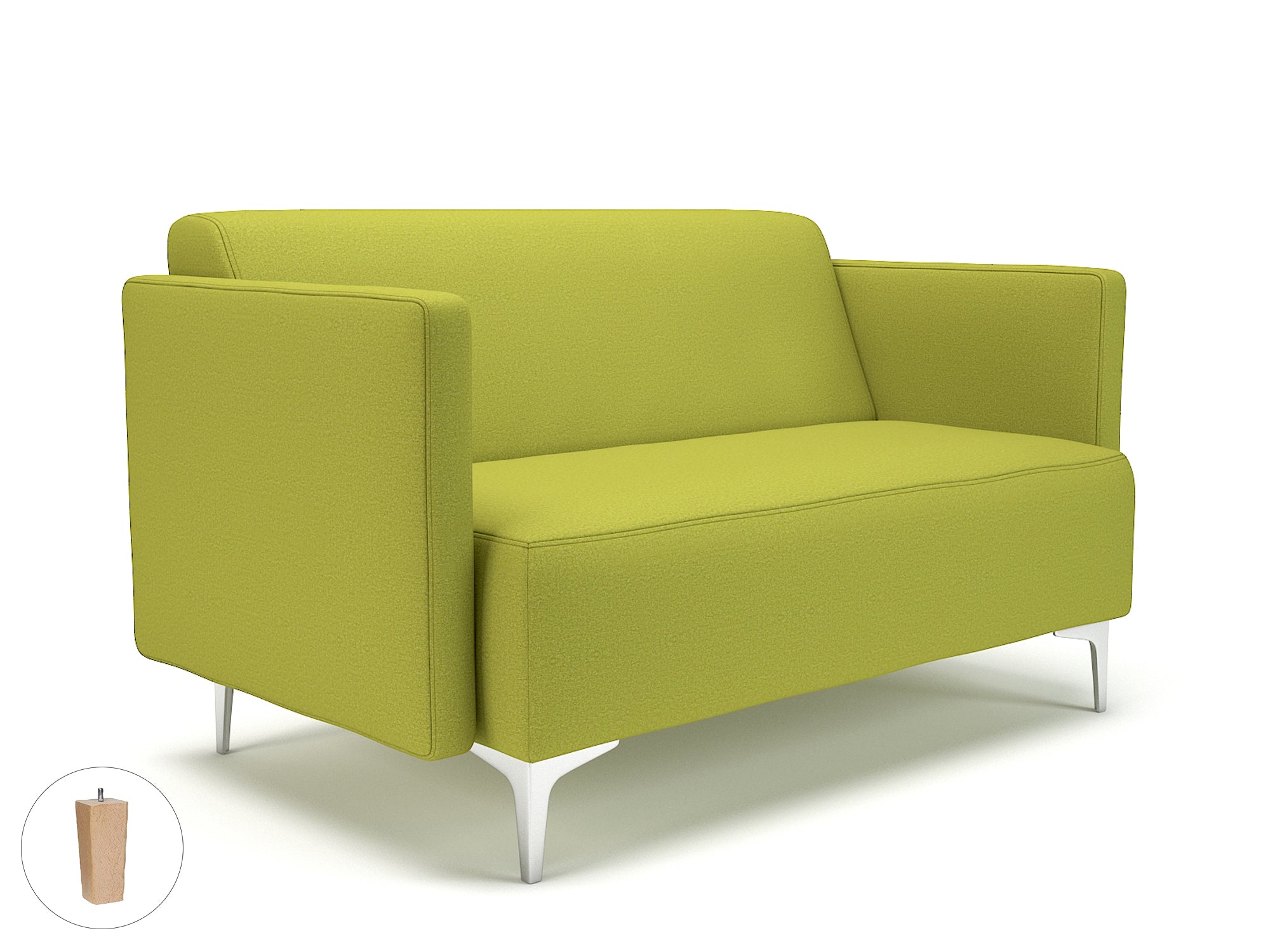 Office furniture napa-slim-arm-125cm-wide-sofa-in-warwick-dolly-fabric Dynamic  Ebony Wood Colour Ebony 