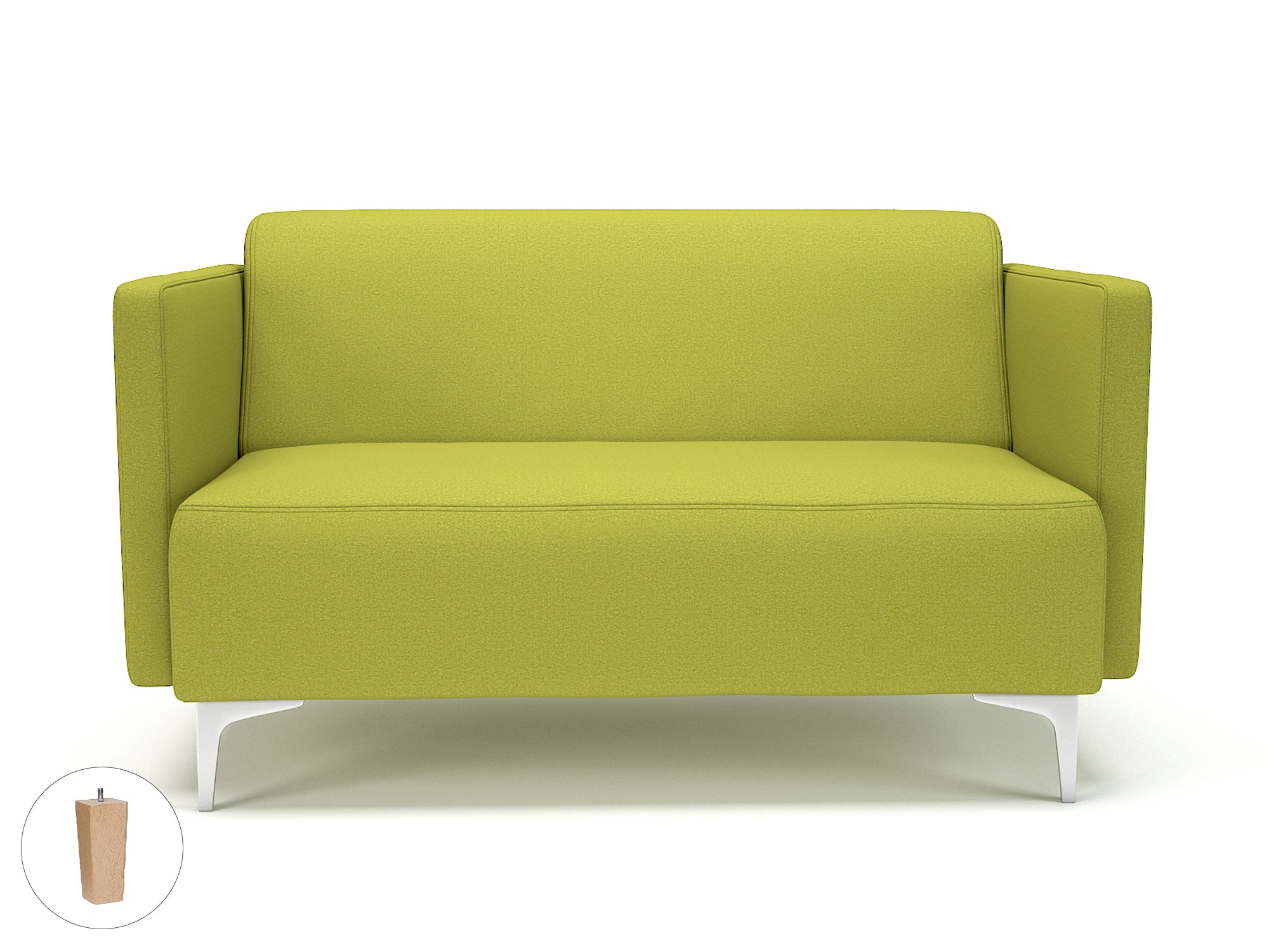 Office furniture napa-slim-arm-125cm-wide-sofa-in-warwick-dolly-fabric Dynamic  Light Wood Colour Ebony 