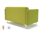Office furniture napa-slim-arm-125cm-wide-sofa-in-warwick-dolly-fabric-with-socket Dynamic  Matt Black Colour Ebony 