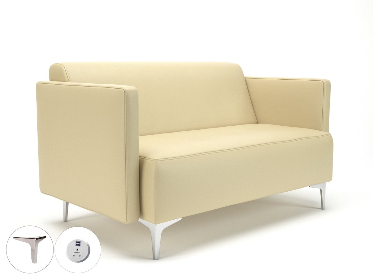 Office furniture napa-slim-arm-125cm-wide-sofa-in-cristina-marrone-ultima-faux-leather-with-socket Dynamic   Colour  