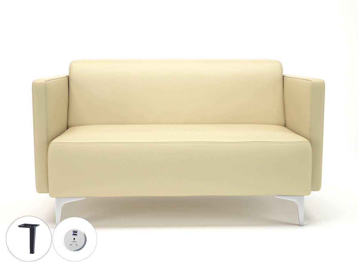 Office furniture napa-slim-arm-125cm-wide-sofa-in-cristina-marrone-ultima-faux-leather-with-socket Dynamic   Colour  