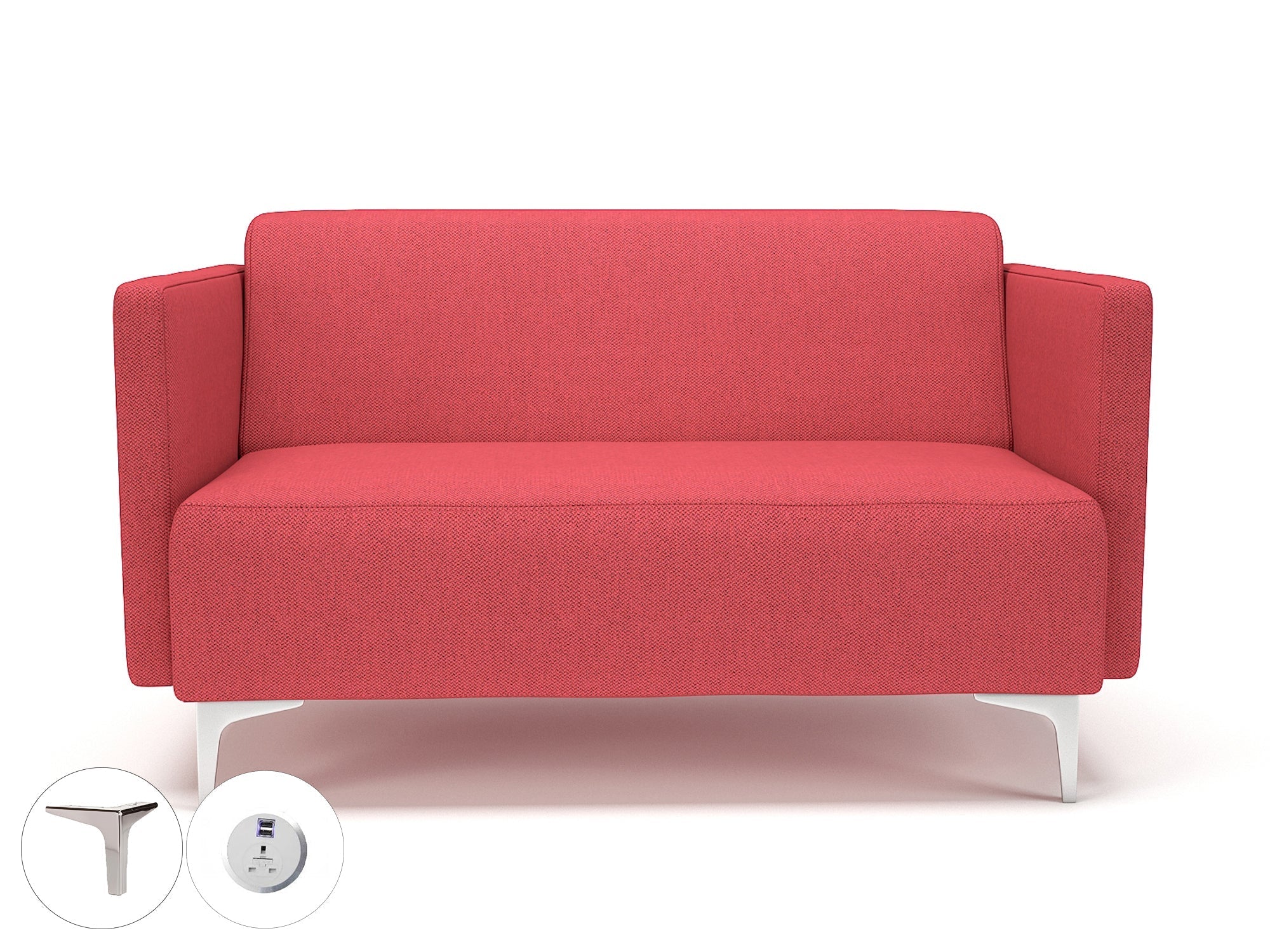 Office furniture napa-slim-arm-125cm-wide-sofa-in-camira-era-fabric-with-socket Dynamic  Ebony Wood Colour Cycle 