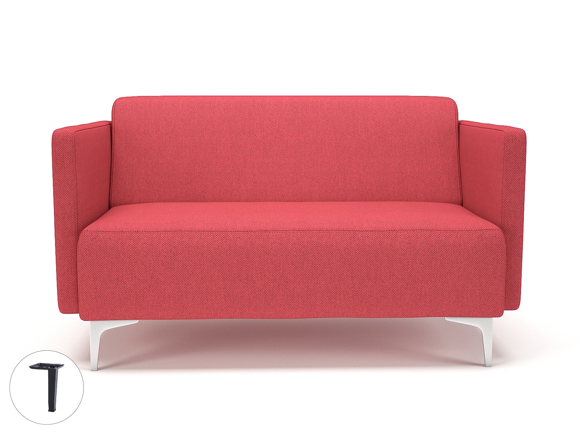 Office furniture napa-slim-arm-125cm-wide-sofa-in-camira-era-fabric Dynamic  Chrome Colour Everlasting 