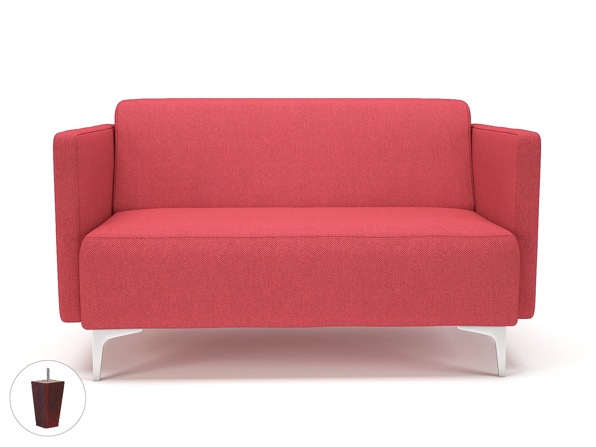 Office furniture napa-slim-arm-125cm-wide-sofa-in-camira-era-fabric Dynamic  Matt Black Colour Everlasting 