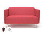 Office furniture napa-slim-arm-125cm-wide-sofa-in-camira-era-fabric-with-socket Dynamic  Matt Black Colour Everlasting 