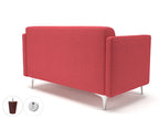 Office furniture napa-slim-arm-125cm-wide-sofa-in-camira-era-fabric-with-socket Dynamic  Chrome Colour Forward 