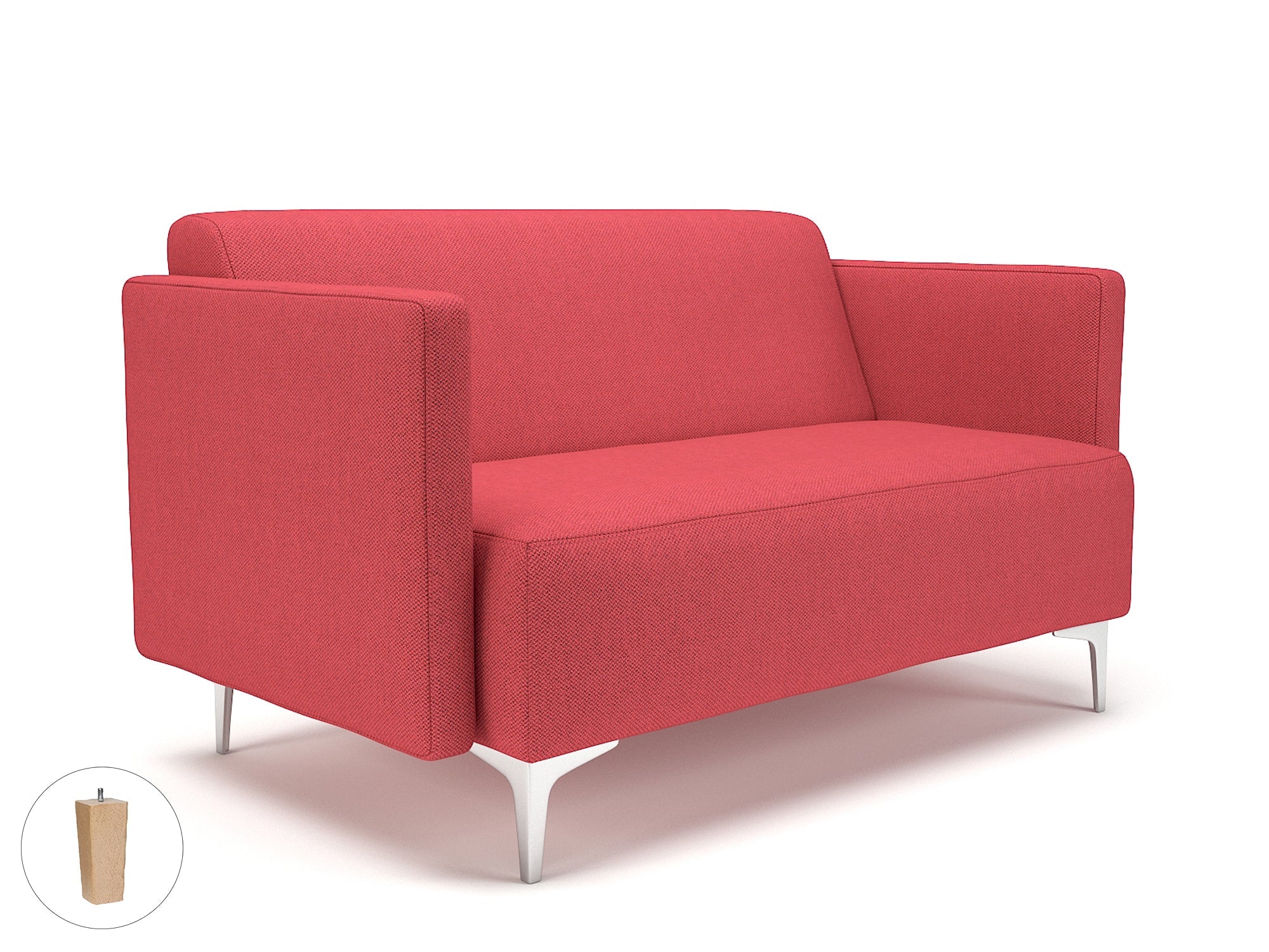 Office furniture napa-slim-arm-125cm-wide-sofa-in-camira-era-fabric Dynamic  Ebony Wood Colour Forward 