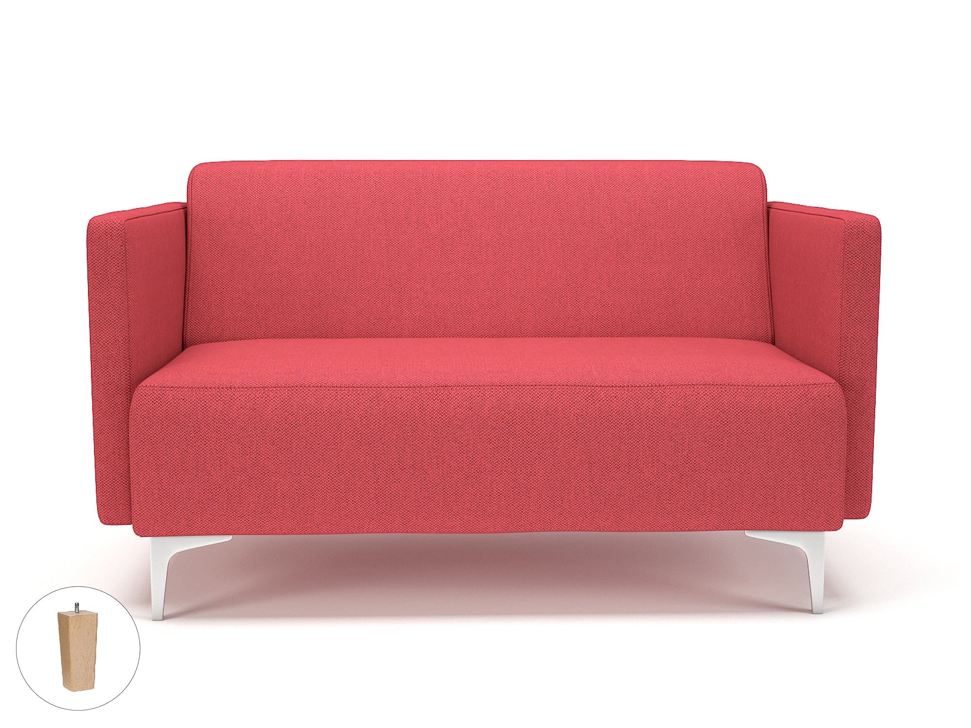 Office furniture napa-slim-arm-125cm-wide-sofa-in-camira-era-fabric Dynamic  Light Wood Colour Forward 
