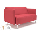 Office furniture napa-slim-arm-125cm-wide-sofa-in-camira-era-fabric-with-socket Dynamic  Ebony Wood Colour Forward 