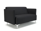 Office furniture napa-slim-arm-125cm-wide-sofa-in-warwick-dolly-fabric Dynamic  Chrome Colour Lagoon 