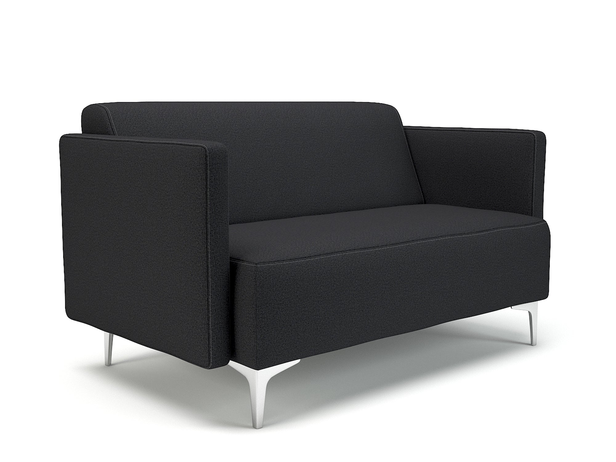 Office furniture napa-slim-arm-125cm-wide-sofa-in-warwick-dolly-fabric Dynamic  Chrome Colour Lagoon 