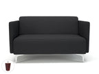 Office furniture napa-slim-arm-125cm-wide-sofa-in-warwick-dolly-fabric Dynamic  Matt Black Colour Linen 