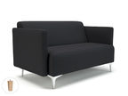 Office furniture napa-slim-arm-125cm-wide-sofa-in-warwick-dolly-fabric Dynamic  Ebony Wood Colour Marmalade 