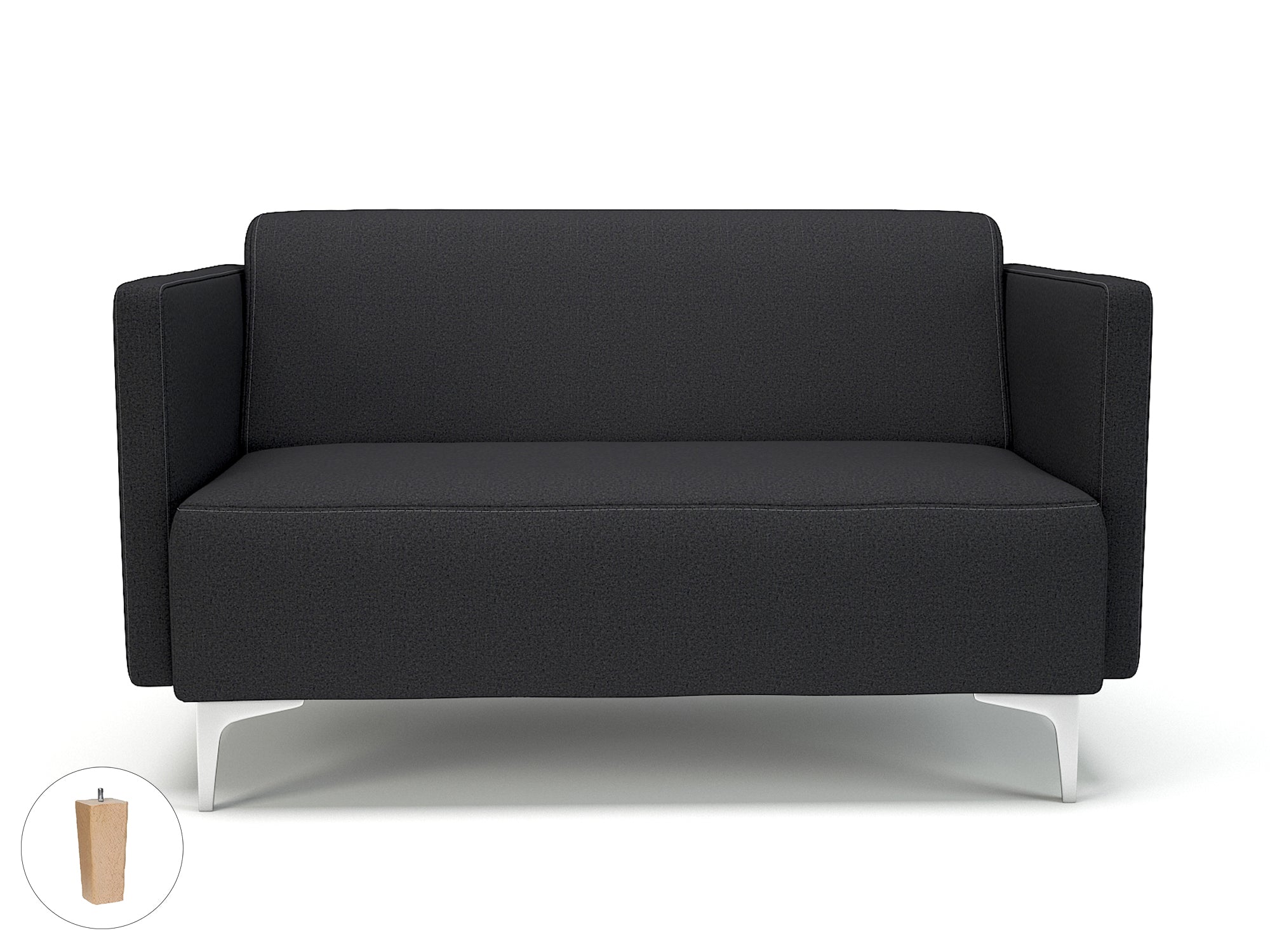 Office furniture napa-slim-arm-125cm-wide-sofa-in-warwick-dolly-fabric Dynamic  Light Wood Colour Marmalade 