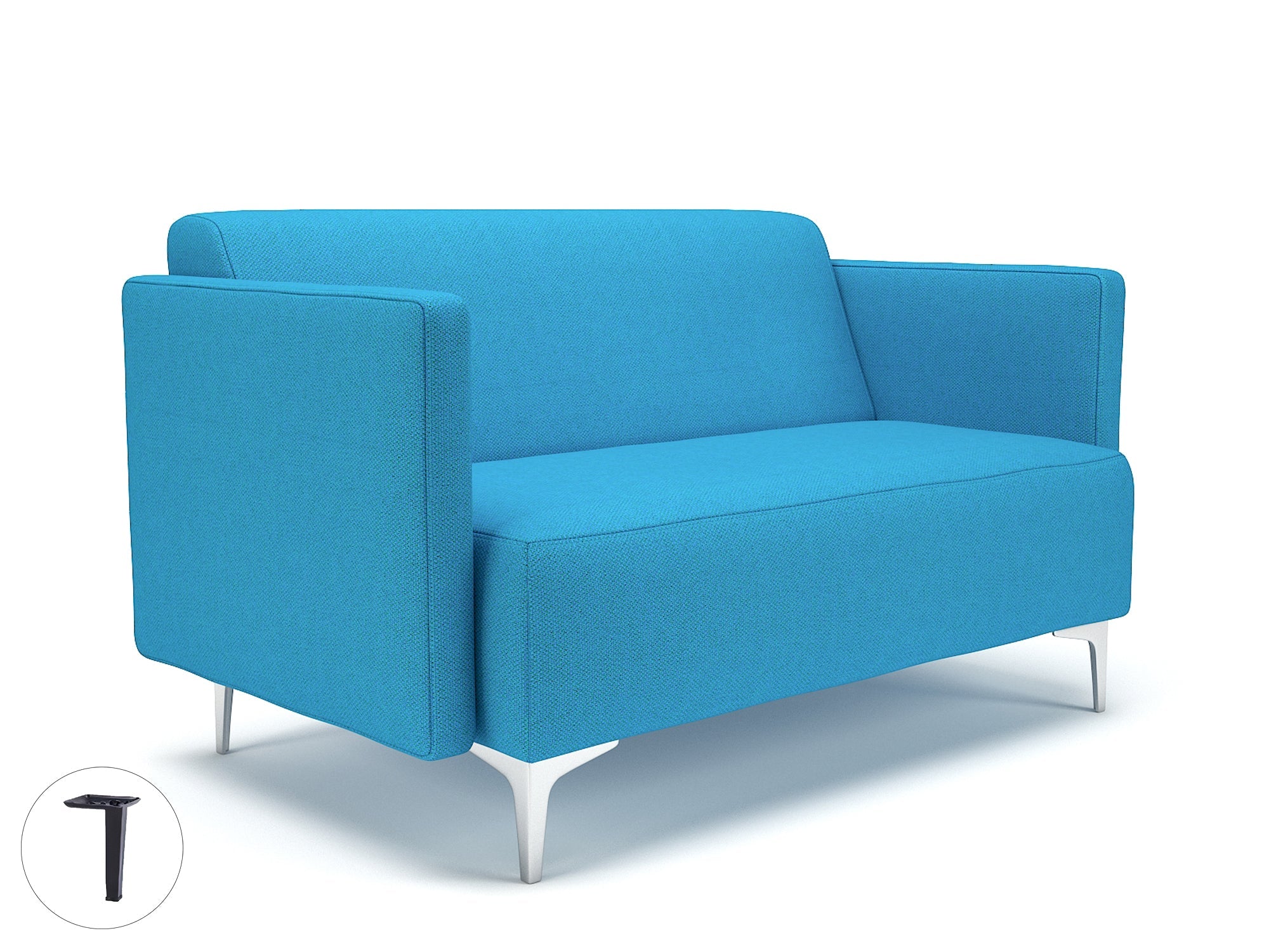 Office furniture napa-slim-arm-125cm-wide-sofa-in-camira-era-fabric Dynamic  Matt Black Colour History 
