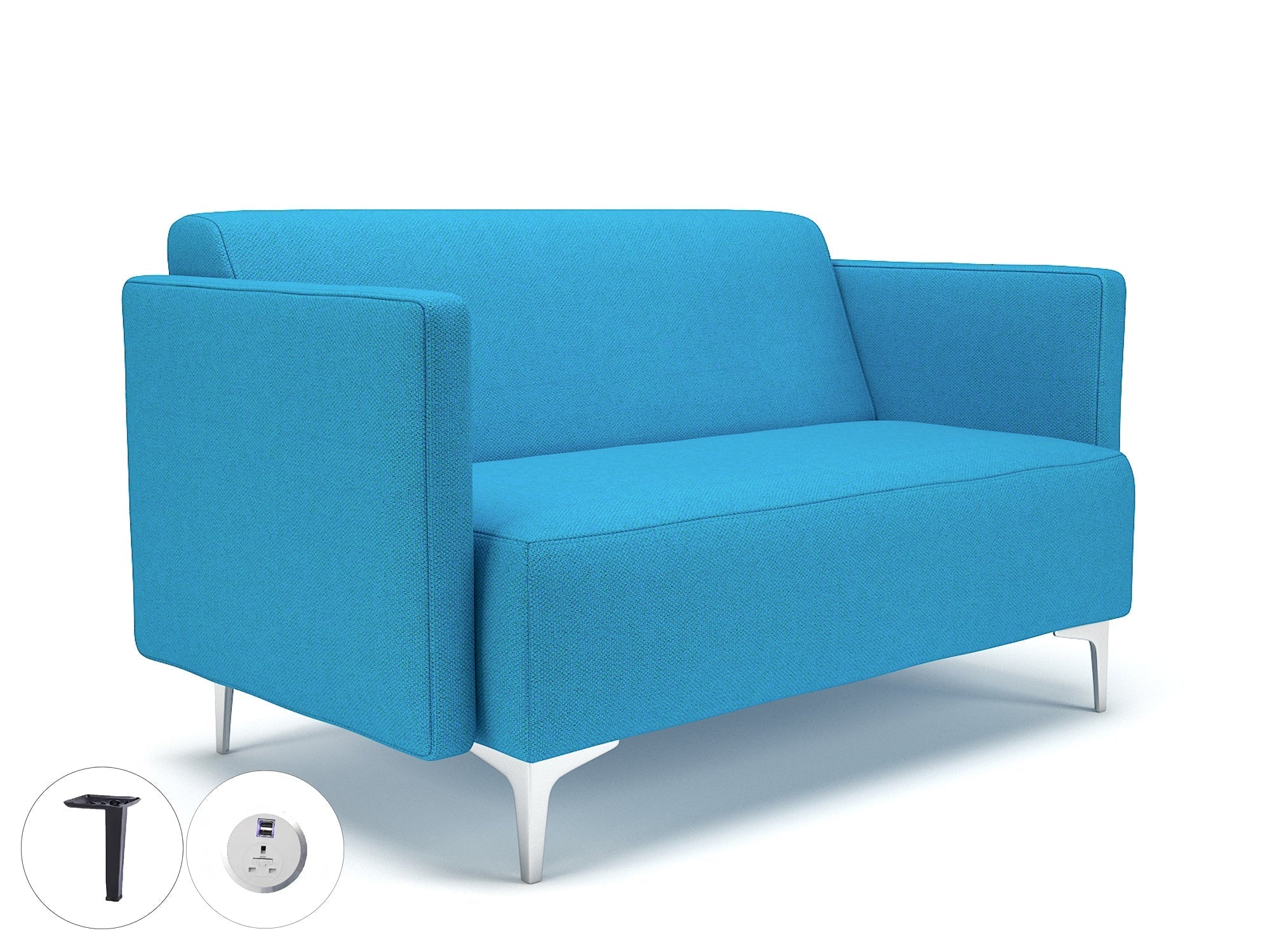 Office furniture napa-slim-arm-125cm-wide-sofa-in-camira-era-fabric-with-socket Dynamic  Matt Black Colour History 