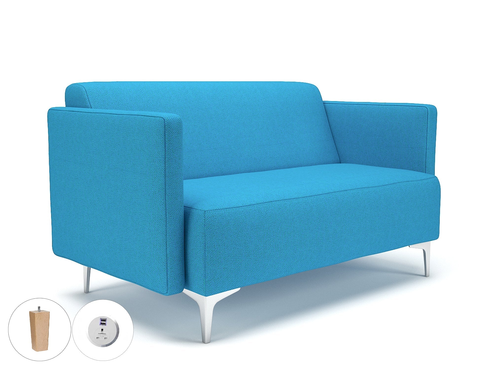 Office furniture napa-slim-arm-125cm-wide-sofa-in-camira-era-fabric-with-socket Dynamic  Ebony Wood Colour Period 